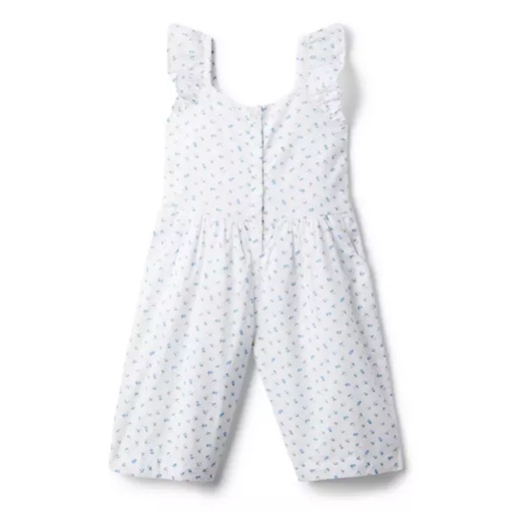 FLORAL BUTTON JUMPSUIT